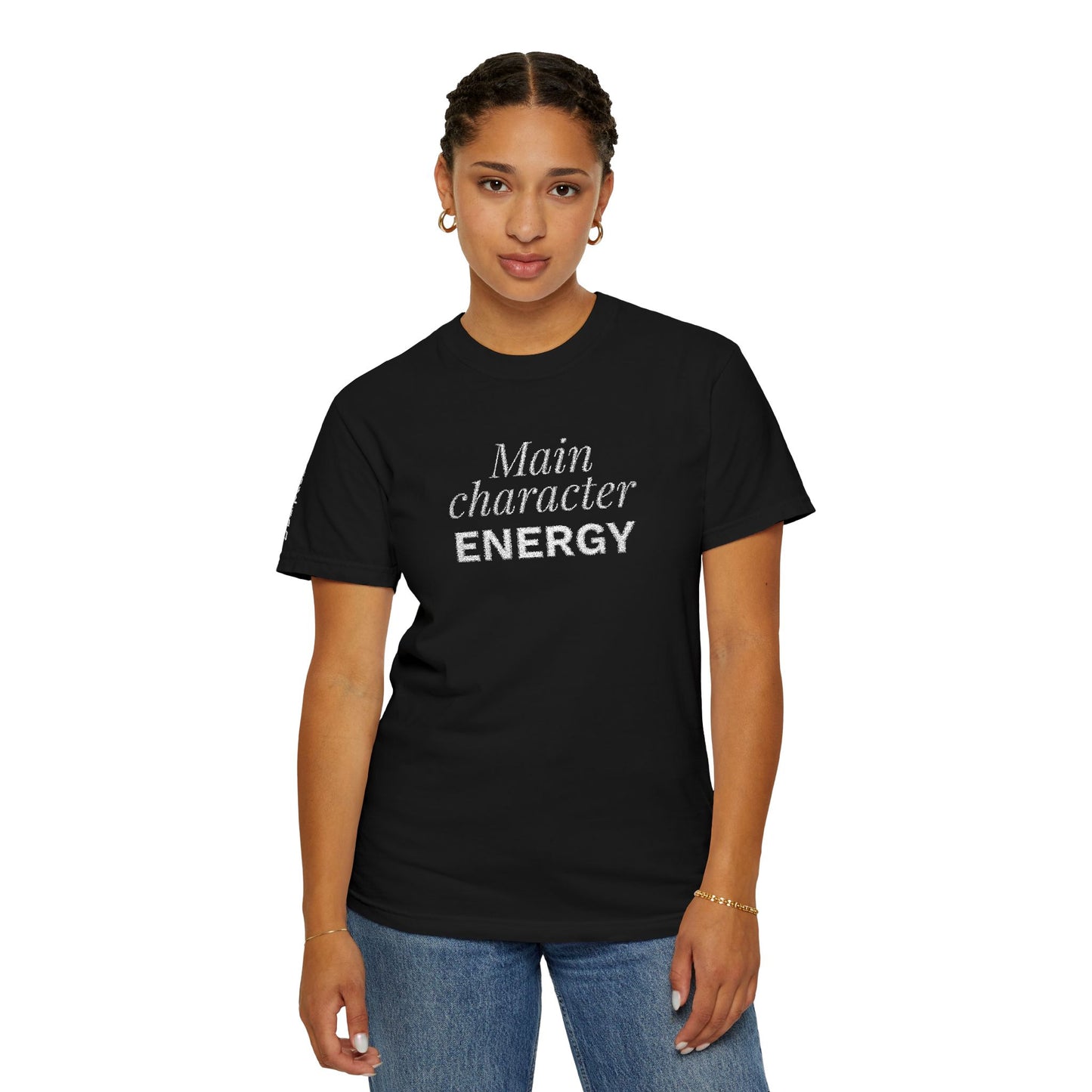 T-shirt unisex brodé « Main Character Energy »