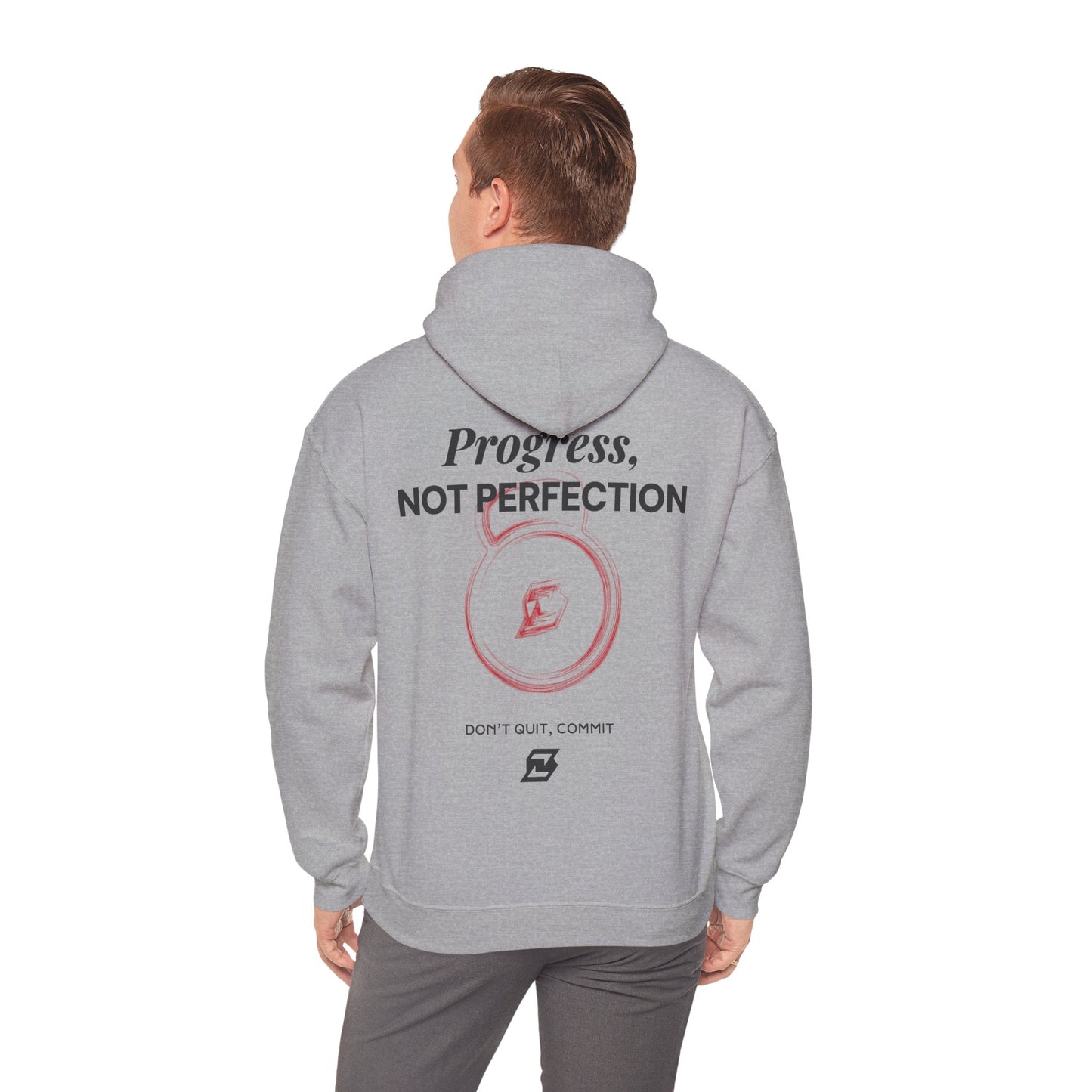 Hoodie unisex Design « Progress not perfection »