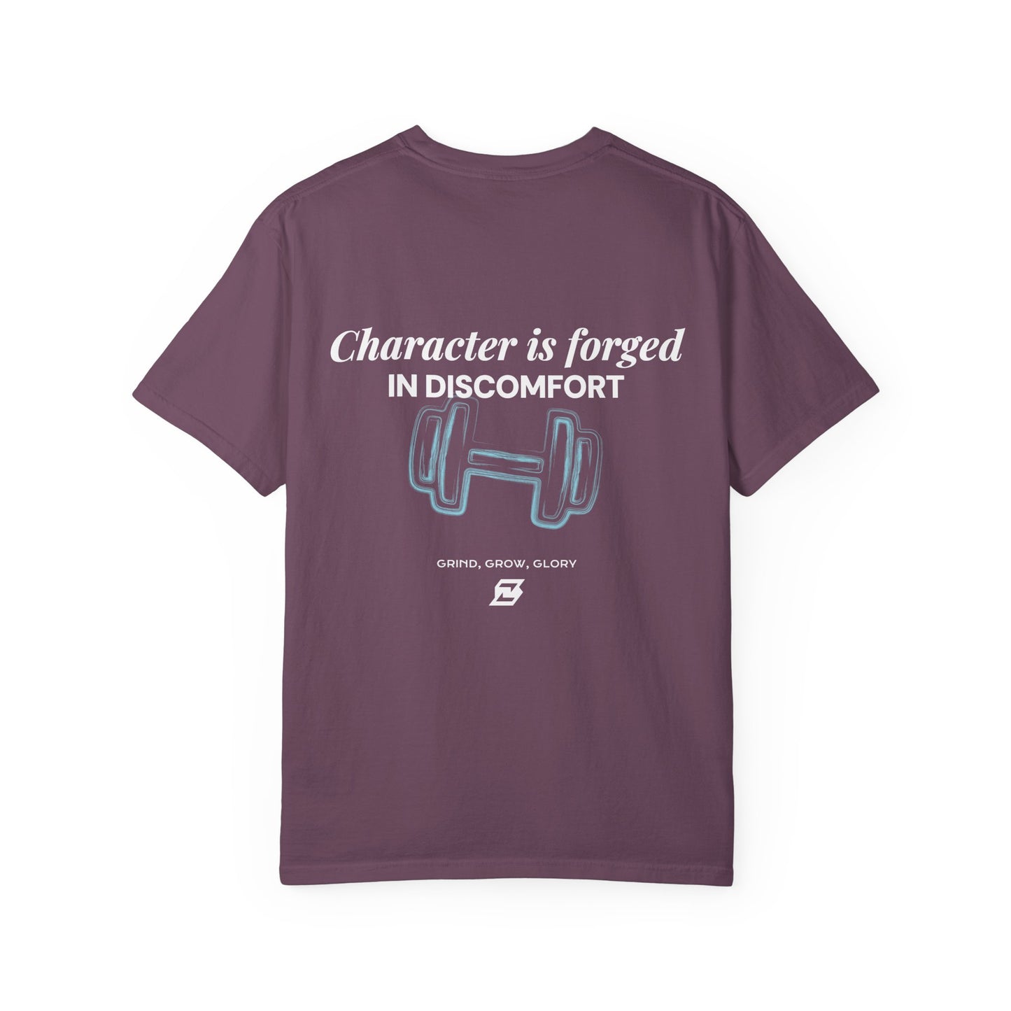 T-shirt unisex Design « Character is forged in discomfort »