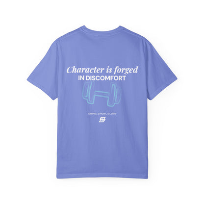 T-shirt unisex Design « Character is forged in discomfort »