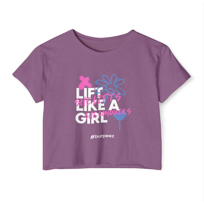 Crop top Femme “Lift Like a Girl”