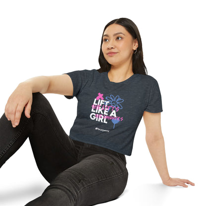 Crop top Femme “Lift Like a Girl”