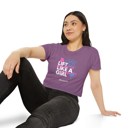 Crop top Femme “Lift Like a Girl”