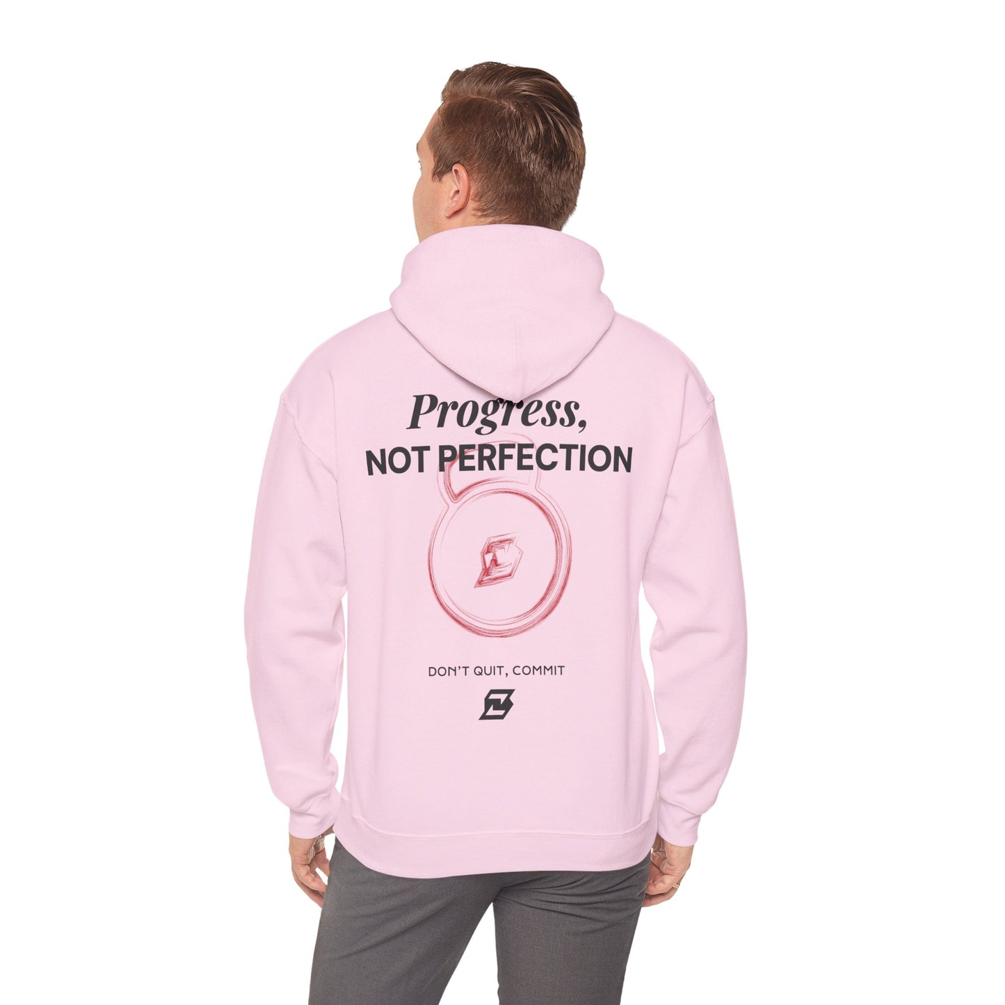 Hoodie unisex Design « Progress not perfection »