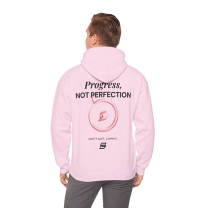 Hoodie unisex Design « Progress not perfection »