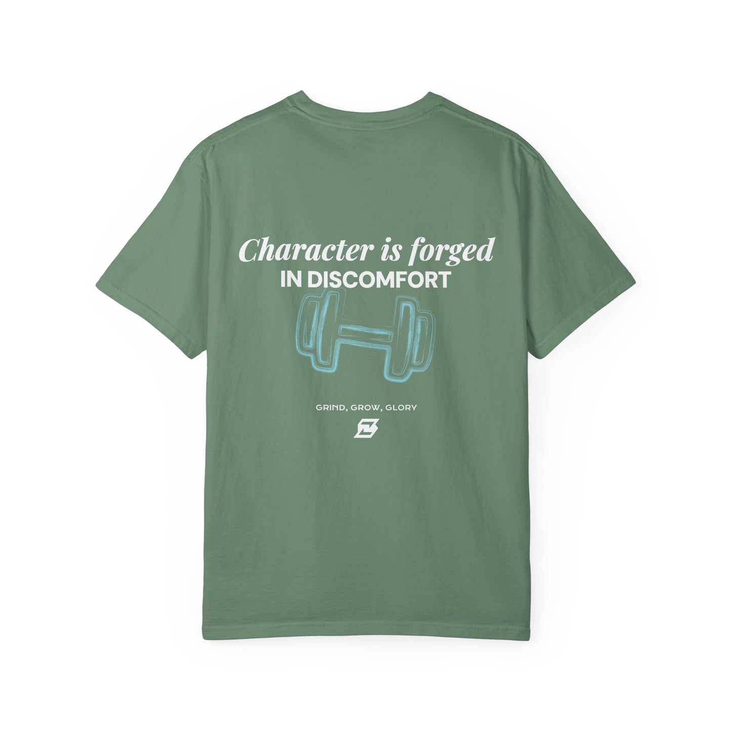 T-shirt unisex Design « Character is forged in discomfort »