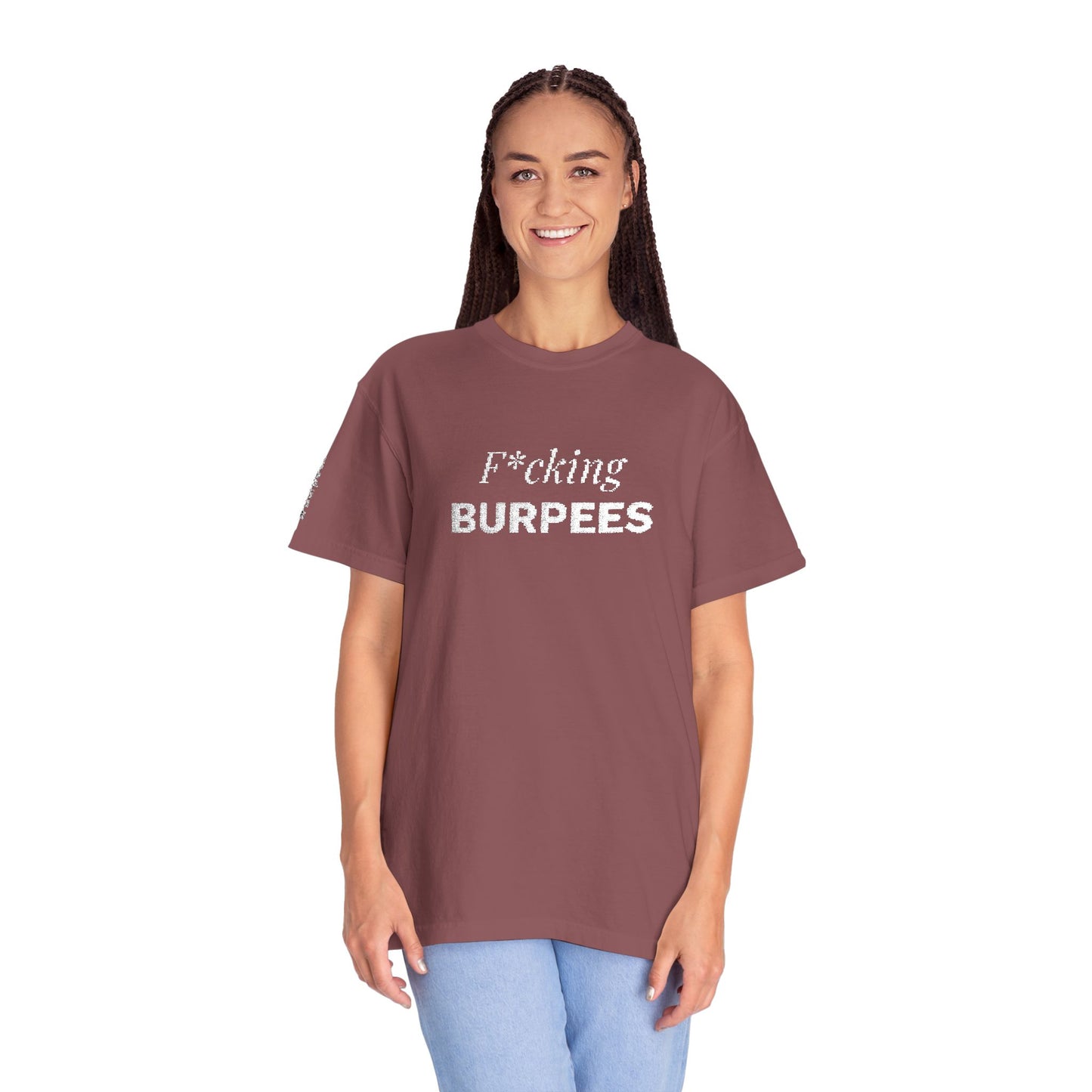 T-shirt unisex brodé « Fucking Burpees »