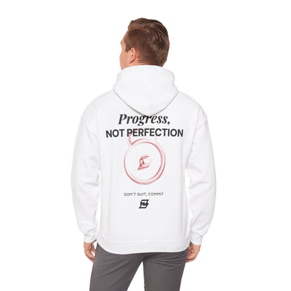 Hoodie unisex Design « Progress not perfection »