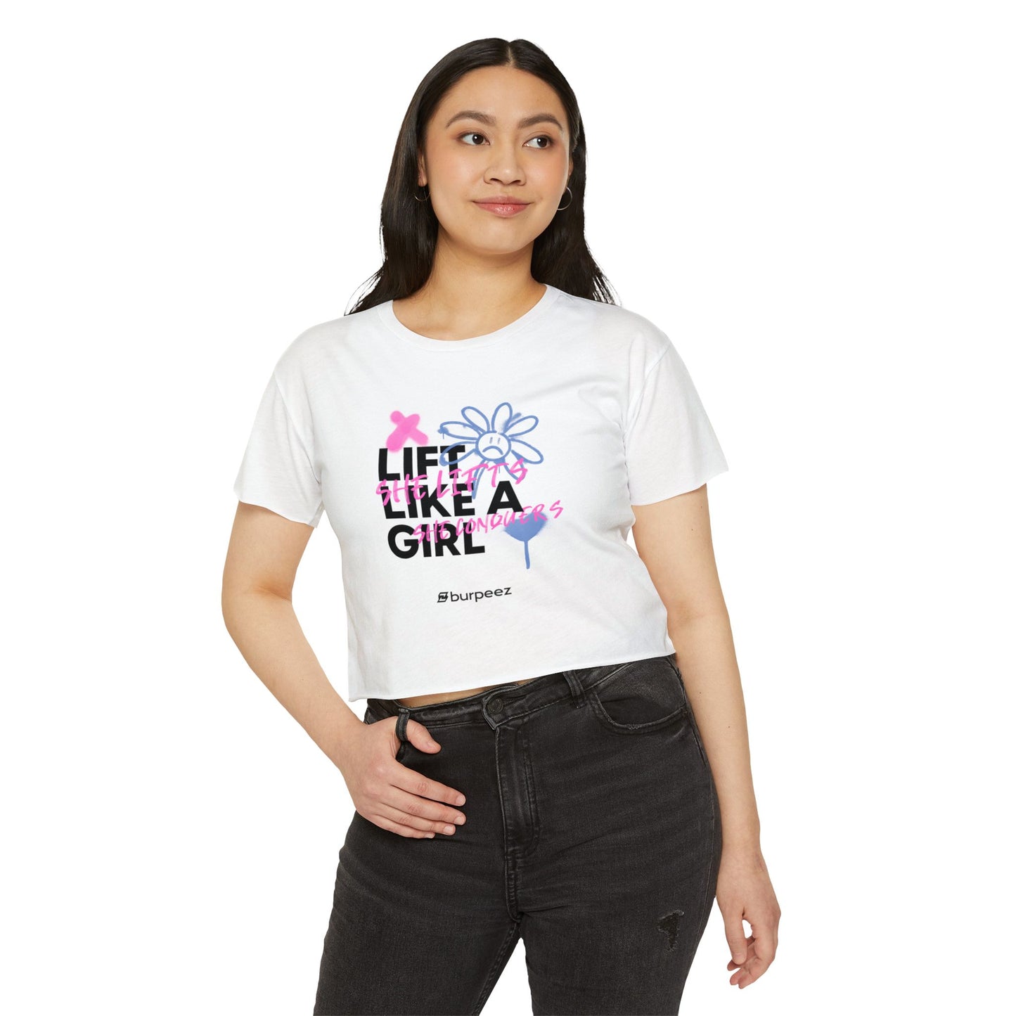 Crop top Femme “Lift Like a Girl”