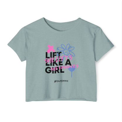 Crop top Femme “Lift Like a Girl”