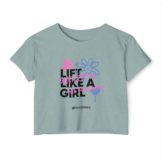 Crop top Femme “Lift Like a Girl”