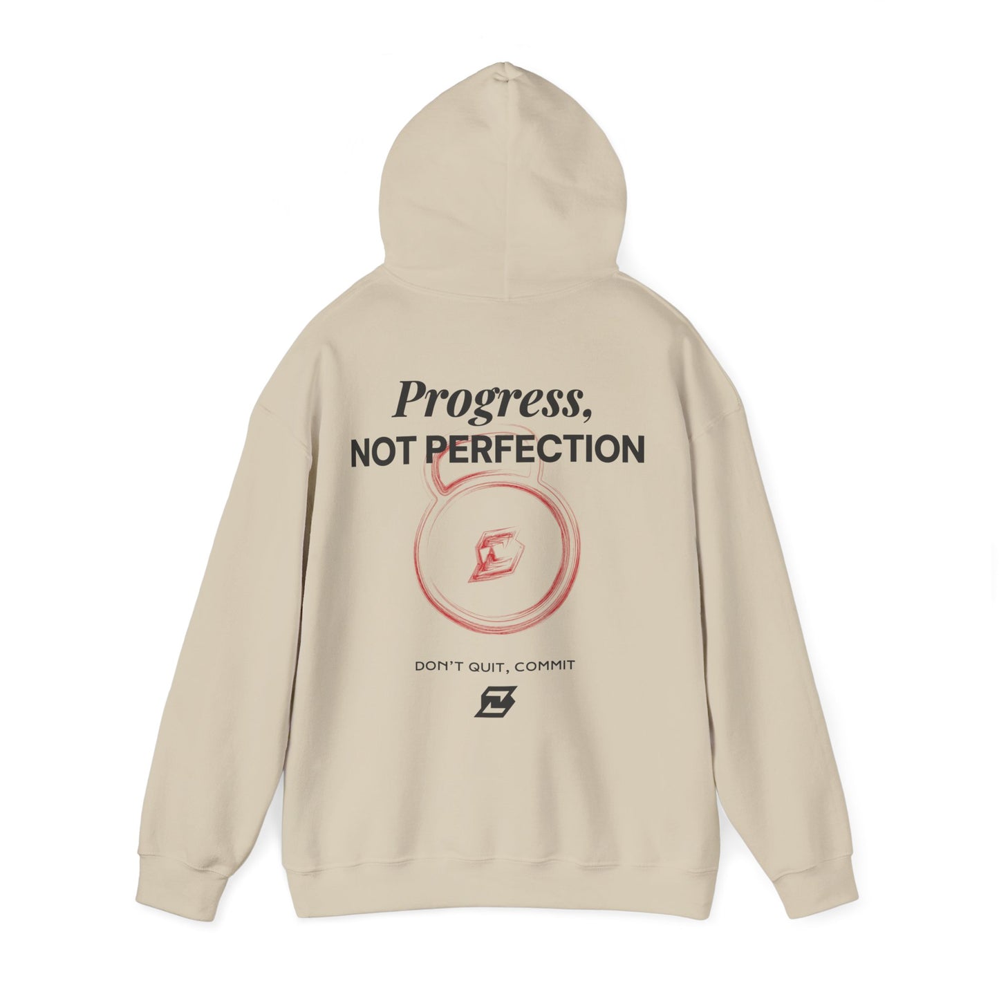 Hoodie unisex Design « Progress not perfection »