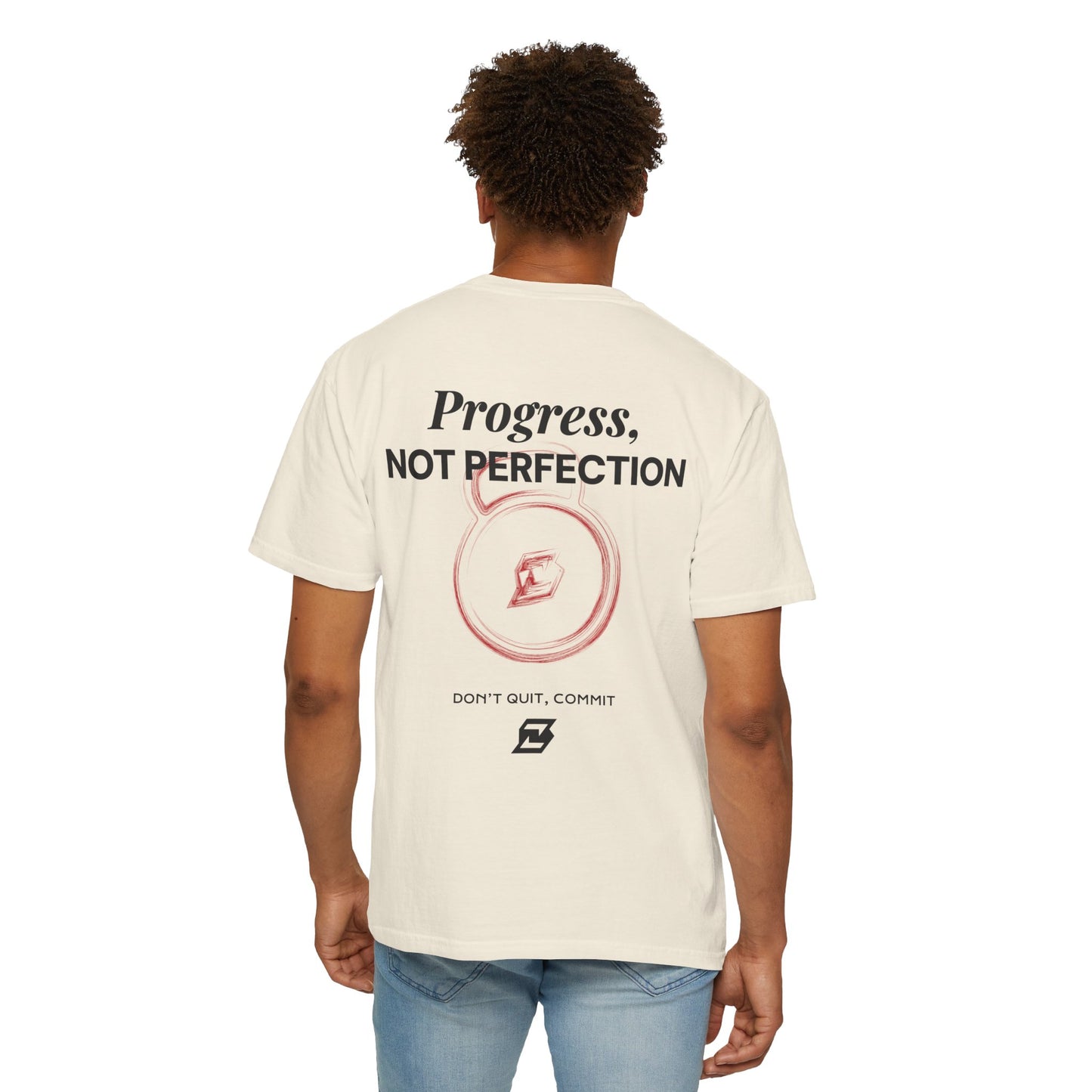 T-shirt unisex Design « Progress not perfection »