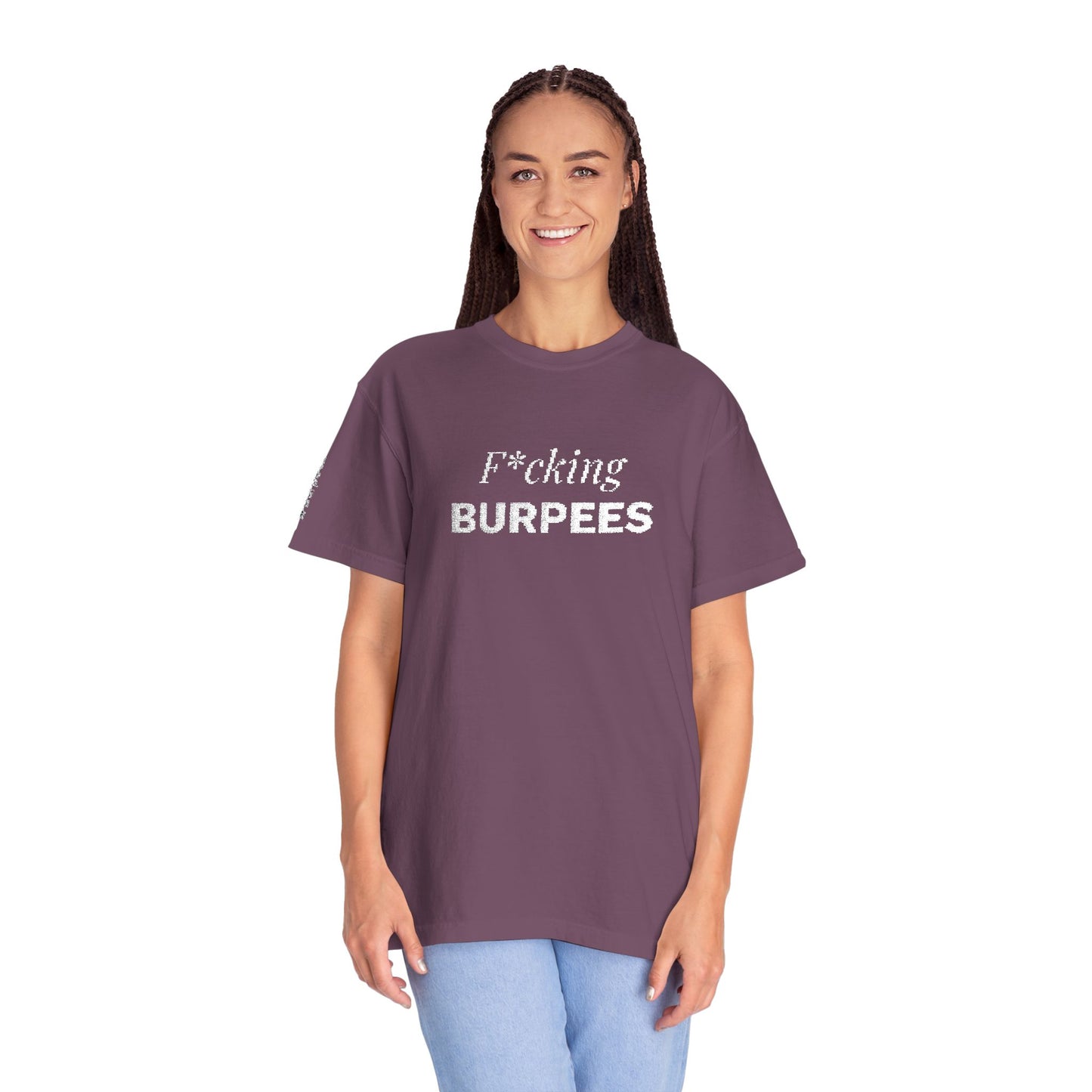 T-shirt unisex brodé « Fucking Burpees »