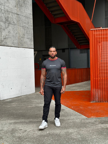 T-shirt technique Noir / Rouge Burpeez x CrossfitRollon