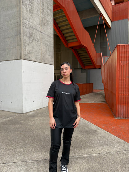 T-shirt technique Noir / Rouge Burpeez x CrossfitRollon