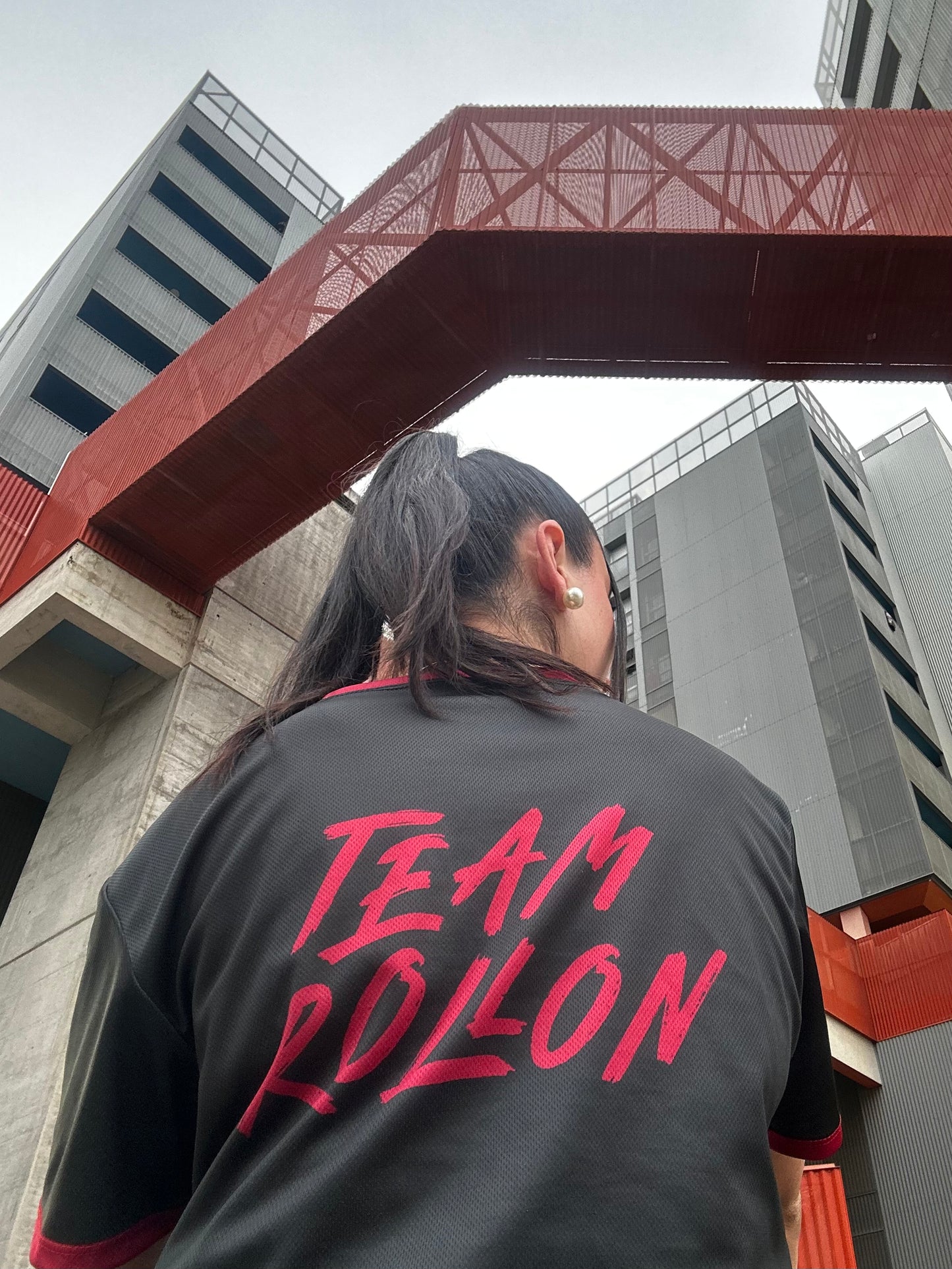 T-shirt technique Noir / Rouge Burpeez x CrossfitRollon